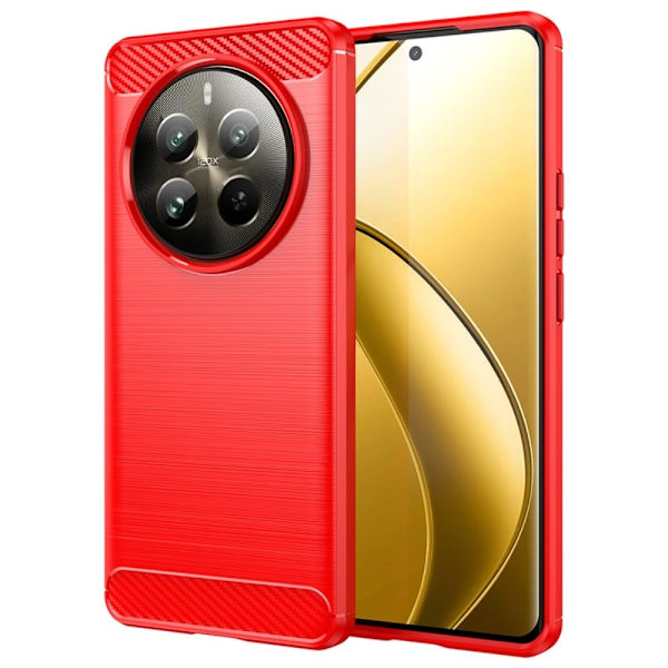 Carbon Flex Realme 12 Pro kotelot - Punainen Red