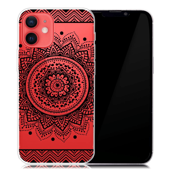 Deco iPhone 13 deksel - Mandalablomst Black