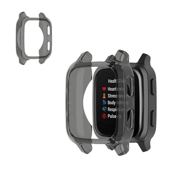 Garmin Venu Sq läpinäkyvä suojus - Musta Black