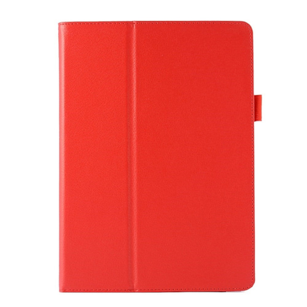 Lychee Texture Folio Stand Nahka Smart Case iPad Air 2 - Punainen Red