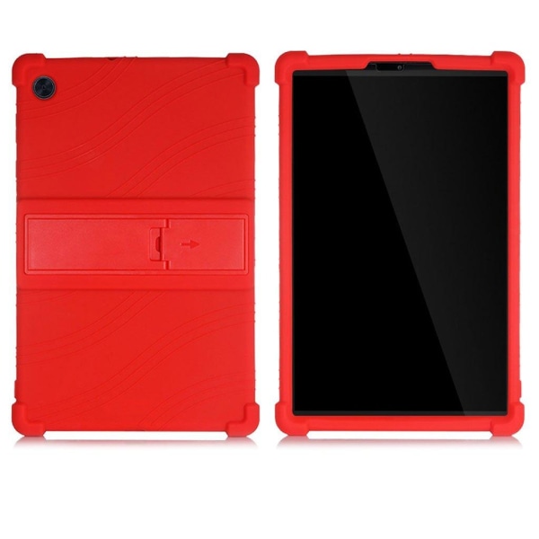 Silicone slide-out kickstand design case for Lenovo Tab M10 HD G Red
