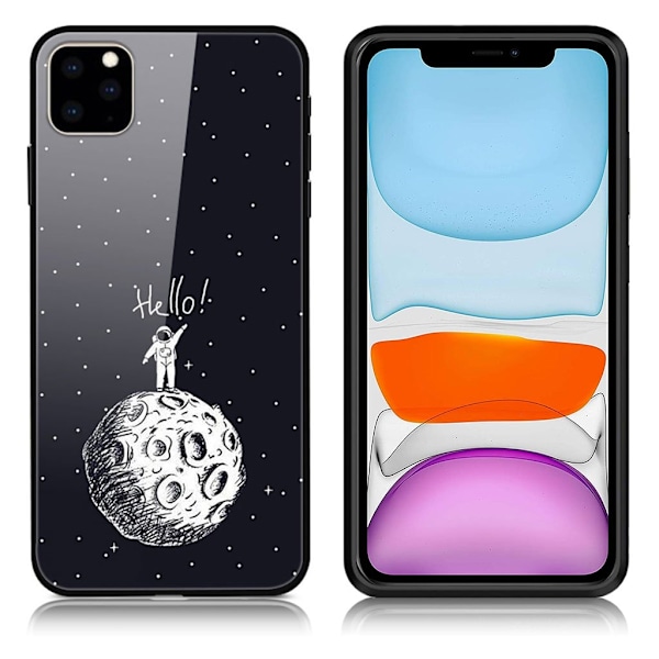 Fantasy iPhone 11 skal - Man På Månen Svart
