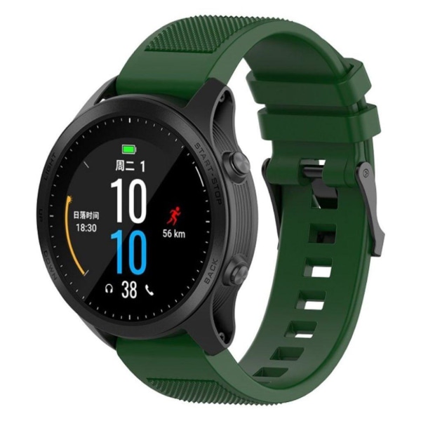 Garmin Fenix 5 / 5 Plus / Forerunner 935 / Approach S60 silikone Urrem - Militærgrøn Green