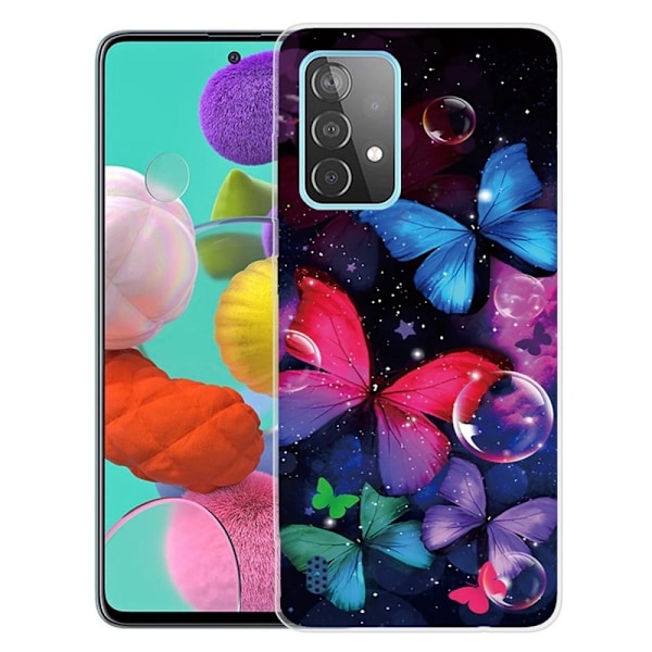 Deco Samsung Galaxy A23 skal - Färgglada Fjärilar multifärg