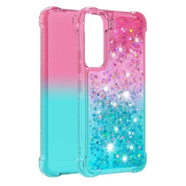 Princess Samsung Galaxy S22 Plus Cover - Lyserød / Himmelblå Multicolor