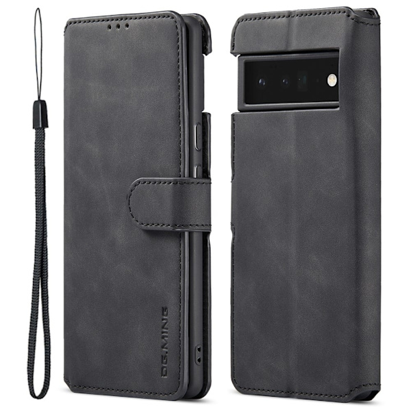 DG.Ming Google Pixel 6 Pro Retro Etui - Svart Black