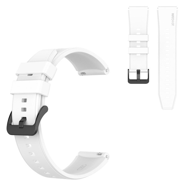 22 mm universal klockarmband i silikon - Vit Vit
