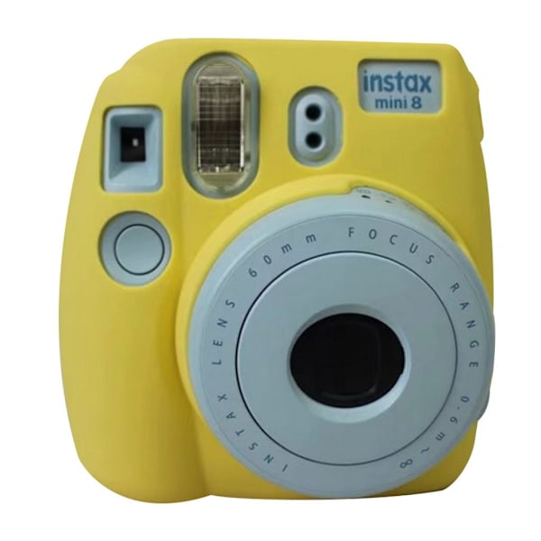 Fuji Instax Mini 8 Pehmeä ja Joustava Silikooni Suoja Kameraan - Keltainen Yellow