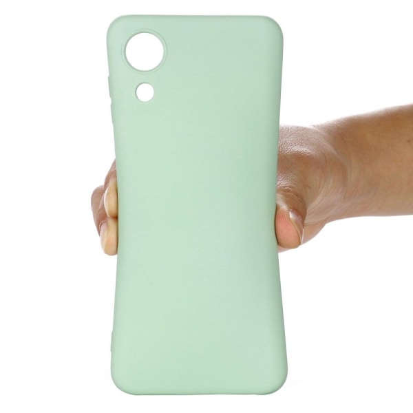 Matte Liquid Samsung Galaxy A03 Core silikone cover - Grøn Green