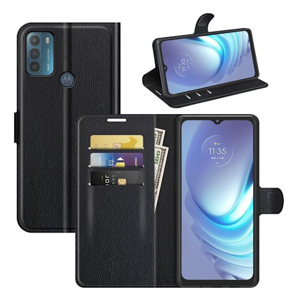 Classic Motorola Moto G50 fodral - Svart Svart