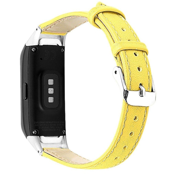 Samsung Galaxy Fit læder Læder Urrem - Gul Yellow