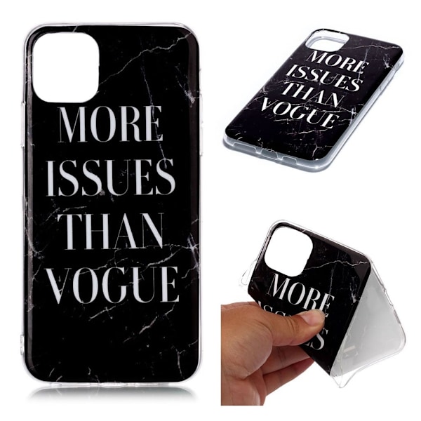 Marble iPhone 11 Pro Max deksel - Svarte ord Multicolor