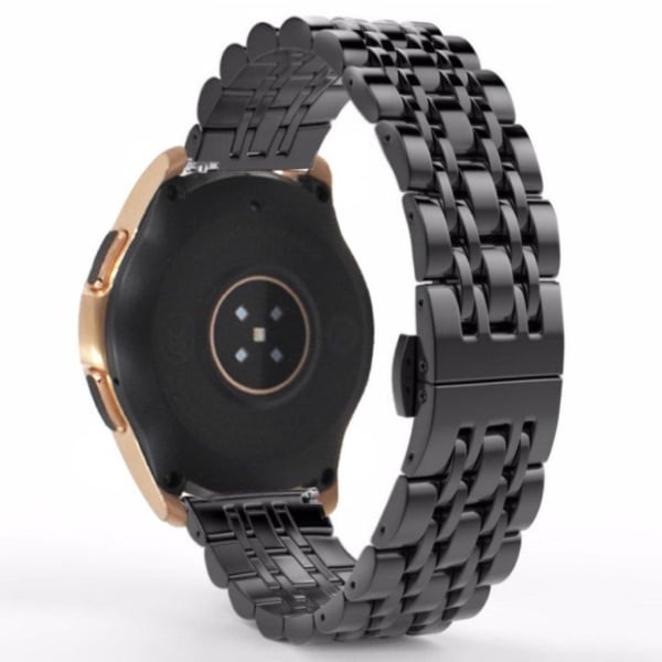 Samsung Galaxy Watch (42mm) ruostumattomasta teräksestä valmistettu solkikellonauha - Musta Black