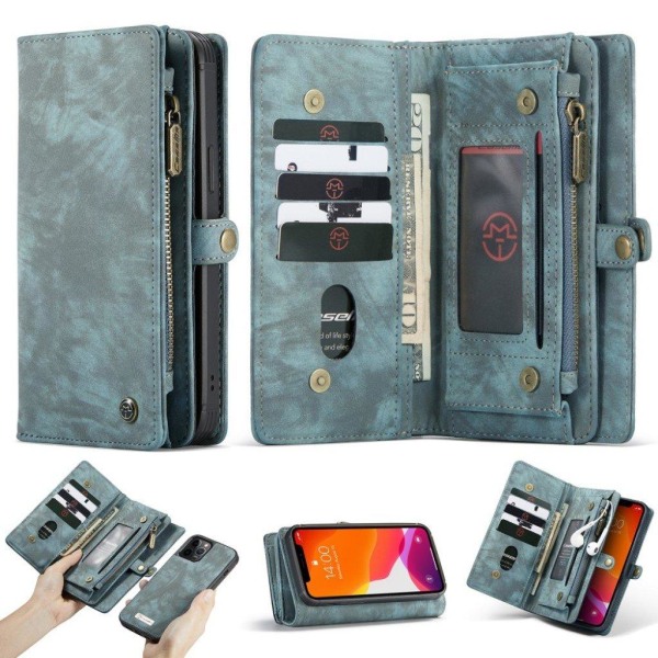 CaseMe iPhone 12 Pro Max 2-in-1 lompakkokotelo - Sininen Blue