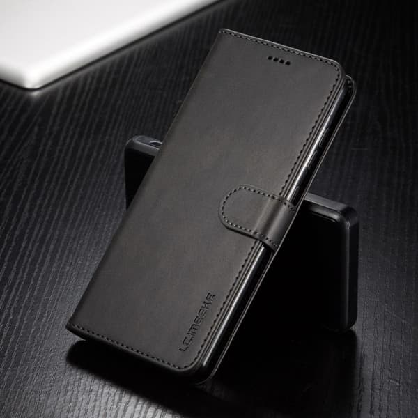 LC.IMEEKE Samsung Galaxy A51 Flip kotelot - Musta Black