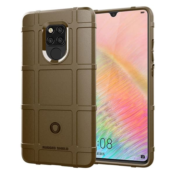 Rugged Shield kuoret - Huawei Mate 20 X - Ruskea Brown