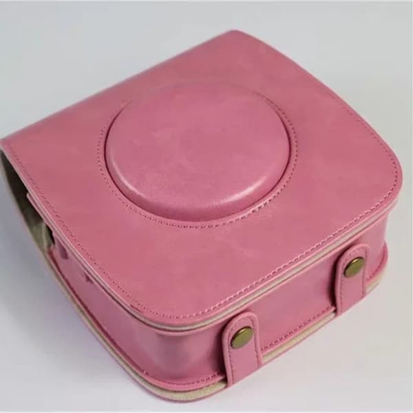 Fujifilm instax SQUARE SQ20 hållbart läderfodral - Rosa Rosa