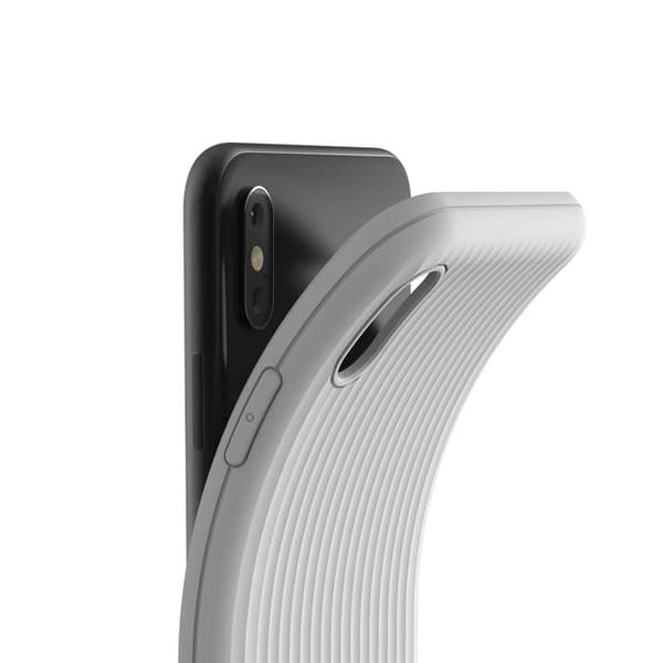 VRS Design iPhone XS Max Single Fit Label - Grå Silver grey