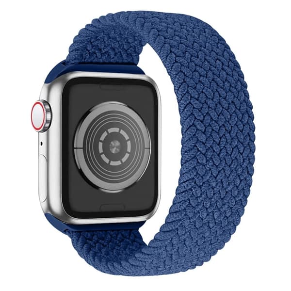 Apple Watch (45 mm) elastisk klokkerem - Blå / Størrelse: M Blue