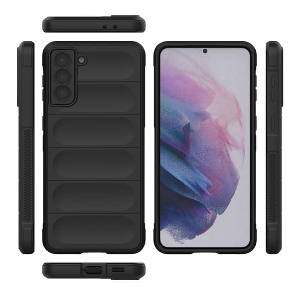 Blødt grebsformet cover til Samsung Galaxy S21 Plus 5G - Sort Black