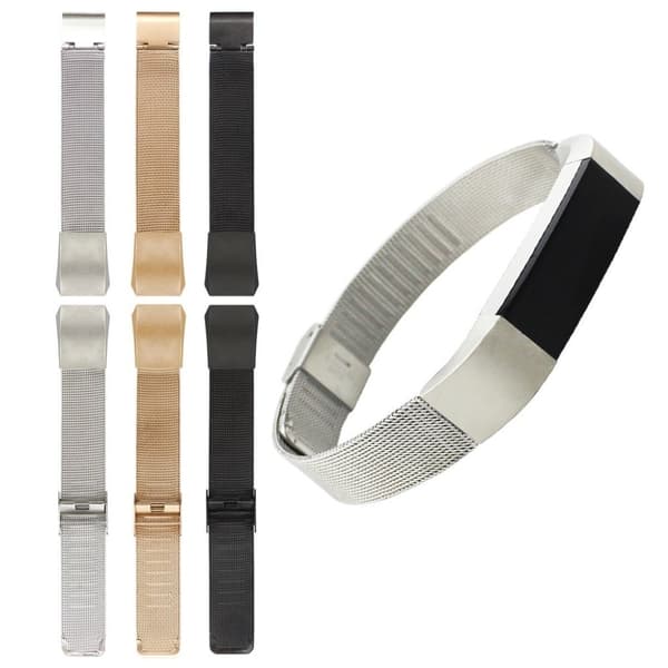 Fitbit Alta armbånd i rustfri stål - Sort Black