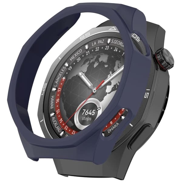 Huawei Watch GT 5 Pro 46mm skyddsfodral med urholkat PC-klockramskydd - Midnattsblå Blå