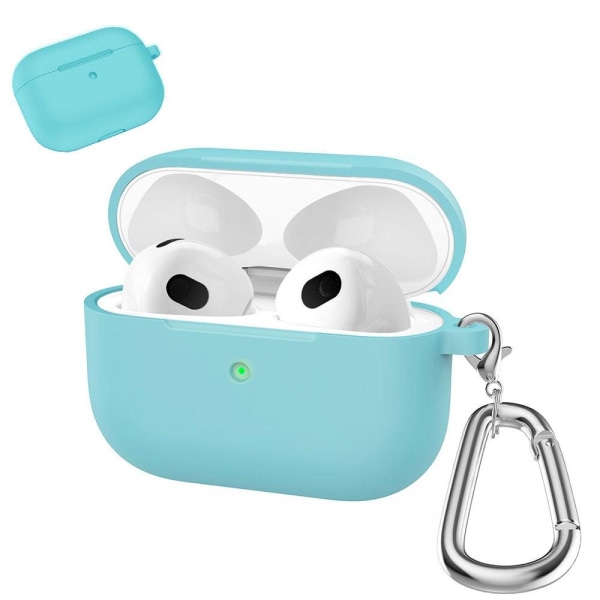 AirPods silicone case with carabiner - Emerald Green Grön