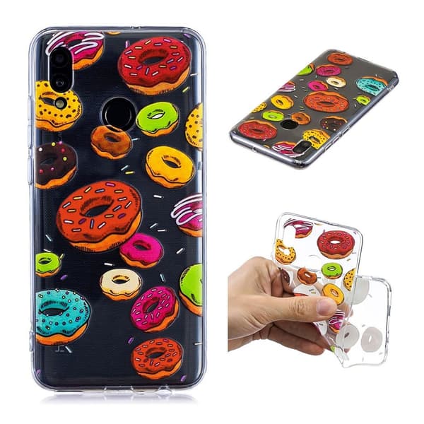 Huawei P Smart 2019 Etui Med Mønster - Smultringer Multicolor