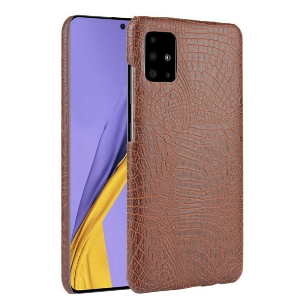 Croco Samsung Galaxy A51 skal - Brun Brun