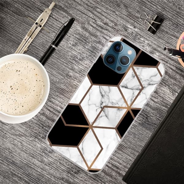 Abstract iPhone 16 Pro Max-cover - Style A Black