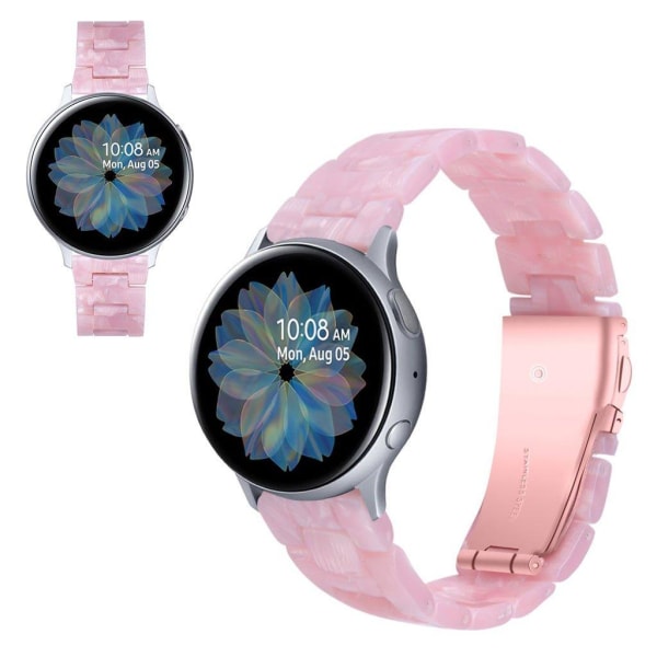 Samsung Galaxy Watch (42mm) / Aktivt marmorliknande klockarmband - Rosa Rosa