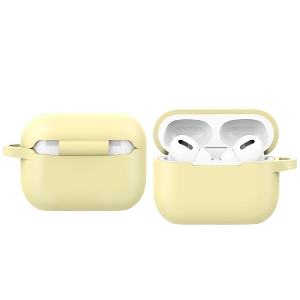 AirPods Pro 2 silicone case with buckle - Cream Color Gul