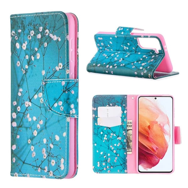 Wonderland Samsung Galaxy S21 Flip Case - luumun kukinta Blue