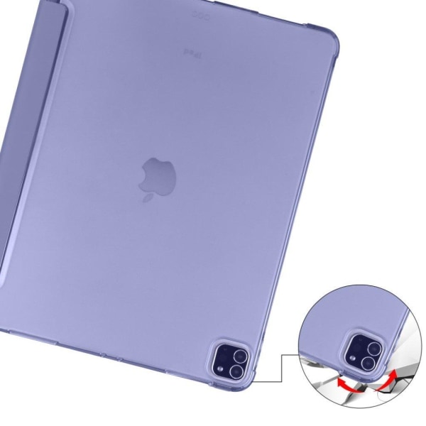 iPad Pro 12.9 inch (2020) / (2018) tri-fold leather case - Purpl Purple