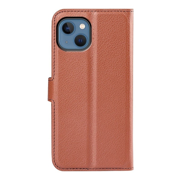 Klassisk iPhone 14 flip etui - Brun Brown