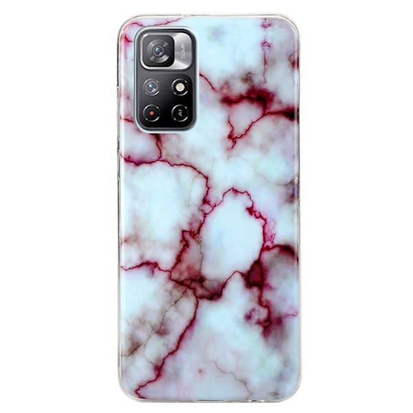 Marble Xiaomi Redmi Note 11T 5G / Note 11s 5g Etui - Rød Red