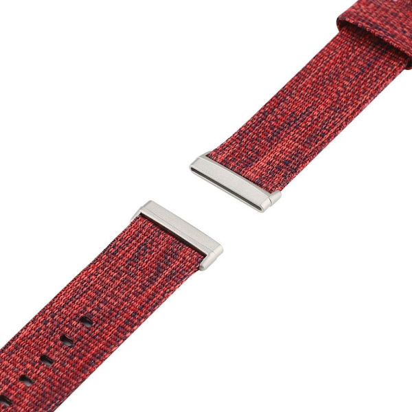 Fitbit Sense 2 / Versa 4 nylon-urrem - Rødvin Red