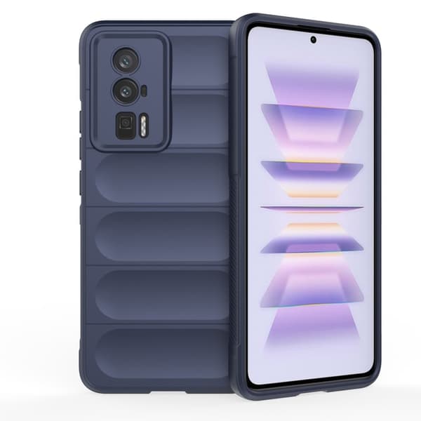 Mjukt greppformat Xiaomi Redmi K60 / Xiaomi Redmi K60 Pro skal - Blå Blå