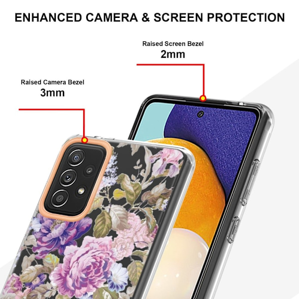 Supertyndt og slidstærkt softcover til Samsung Galaxy A52s 5G / A52 5G / A52 - Lilla Pæon Purple
