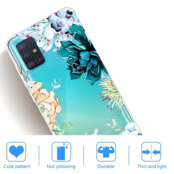 Deco Samsung Galaxy A51 kotelot - Värillinen Kukka Multicolor