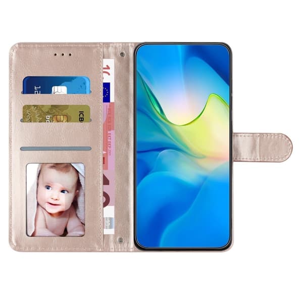Toimiva rombinen lompakkokotelo Samsung Galaxy A35 - Beige Beige