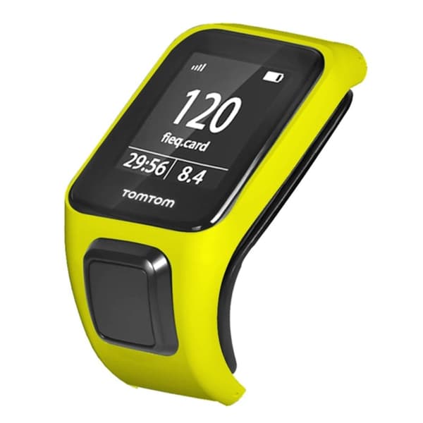 TomTom Runner 3 / Adventurer Watch støtfangerveske Hardt støtsikkert dekselramme - Gul Yellow
