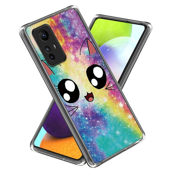 Deco Xiaomi Redmi Note 12S kotelot - Sateenkaari Kissa Multicolor