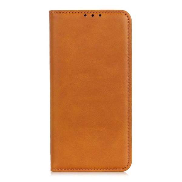 Äkta läder Samsung Galaxy A04e fodral - Brun Brun