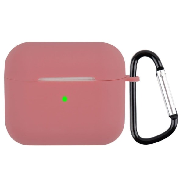AirPods silicone case with carabiner - Deep Pink Pink
