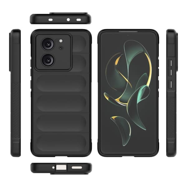 Deksel med mykt grep for Xiaomi Redmi K60 Ultra - Mørkegrå Silver grey