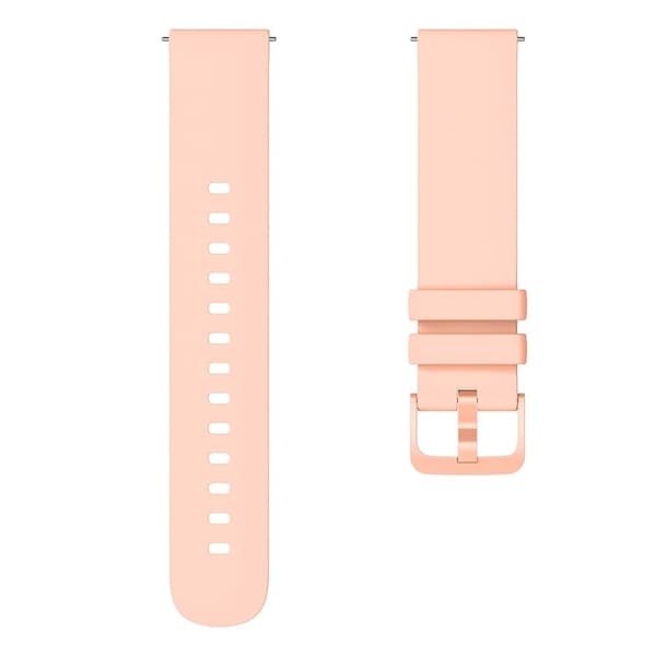 20 mm universal enkel klokkerem i silikon - Rosa Pink