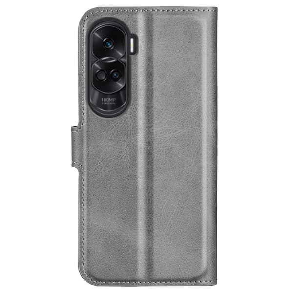 Hållbart konstläder Honor 90 Lite / Honor X50i fodral med plånbok - Grå Silvergrå