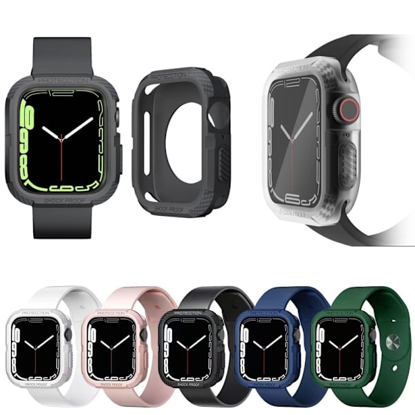 Apple Watch (41 mm) TPU-cover - Grå Silver grey