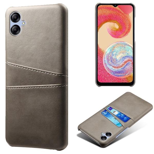 Dual Card Etui Samsung Galaxy A04 - Grå Silver grey